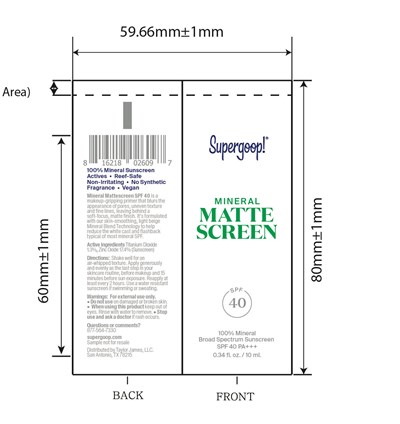 Mineral Mattescreen Tube (Mineral Mattescreen Spf 40 10ml Tube)